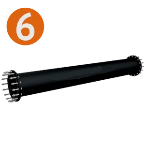 6. Rubber lined steel pipe