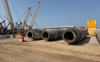 Reparatie en inspectie van 149 drijvende baggerleidingen in Dubai